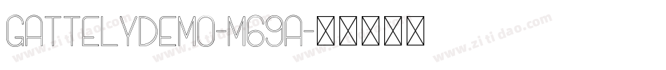 GattelyDemo-m69a字体转换