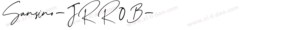 Sansino-JRR0B字体转换