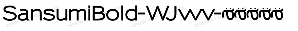 SansumiBold-WJwv字体转换