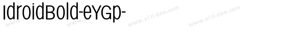 IdroidBold-eYGp字体转换