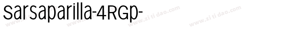 Sarsaparilla-4RGp字体转换