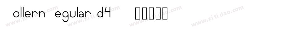 ZollernRegular-d4DV字体转换