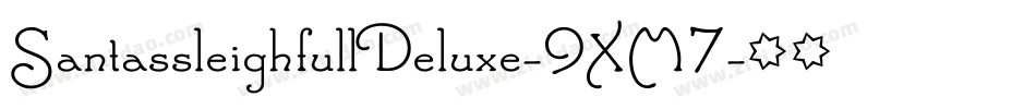 SantassleighfullDeluxe-9XM7字体转换