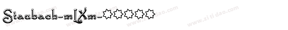 Staubach-mLXm字体转换 Staubach-mLXm字体转换