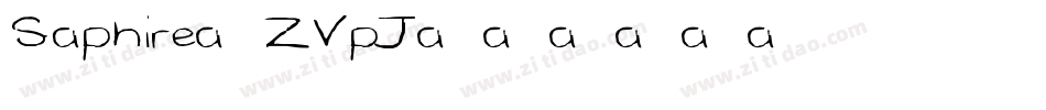 Saphire-ZVpJ字体转换