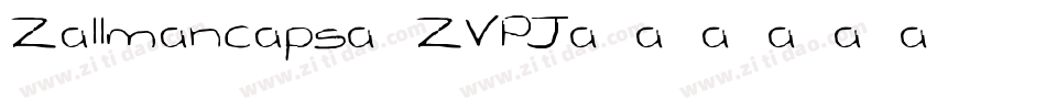 Zallmancaps-ZVPJ字体转换