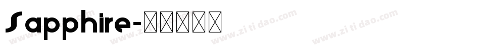 Sapphire字体转换