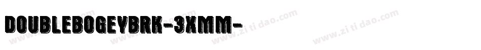 DoubleBogeyBrk-3xmM字体转换