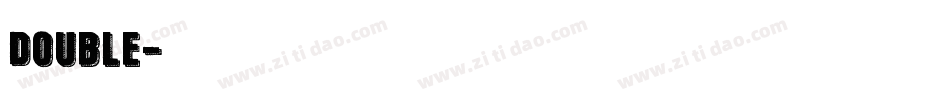double字体转换