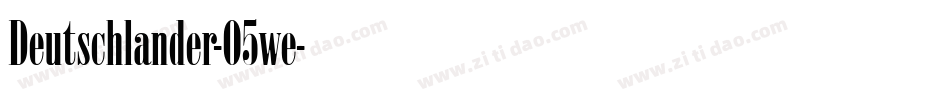 Deutschlander-O5we字体转换