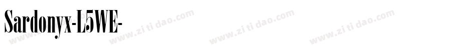 Sardonyx-L5WE字体转换