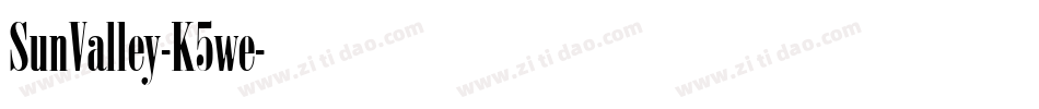 SunValley-K5we字体转换
