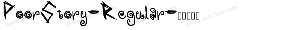 PoorStory-Regular字体转换