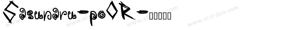 Sasunaru-poOR字体转换