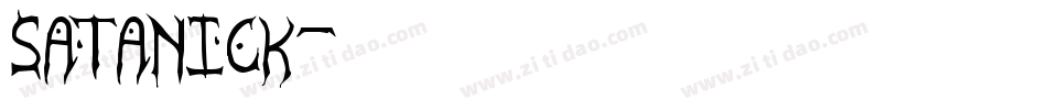 SATANICK字体转换