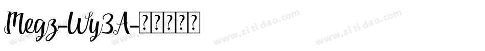 Megz-Wy3A字体转换