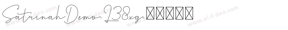 SatrinahDemo-L38xg字体转换