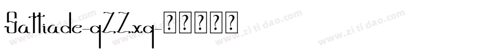 Sattiade-qZZxq字体转换
