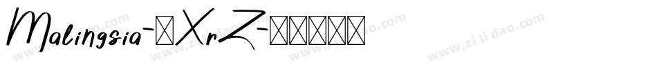 Malingsia-1XrZ字体转换