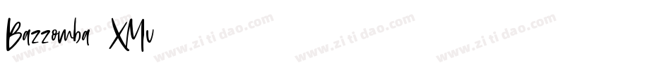 Bazzomba-1XMv字体转换