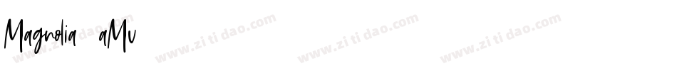 Magnolia-2aMv字体转换