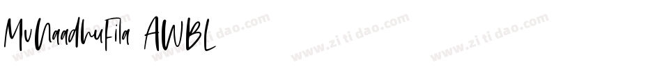 MvNaadhuFila-AWBL字体转换