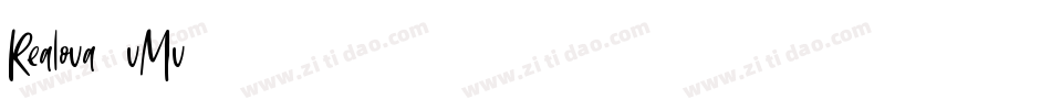 Realova-1vMv字体转换