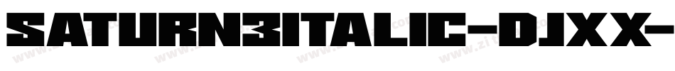 Saturn3Italic-DjXx字体转换