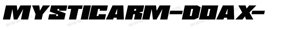 MysticArm-d0aX字体转换