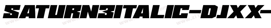 Saturn3Italic-DjXx字体转换
