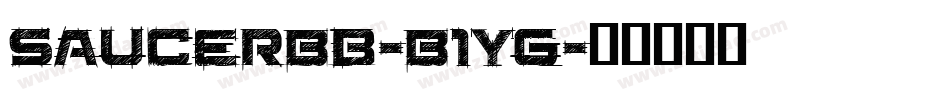 SaucerBb-B1YG字体转换