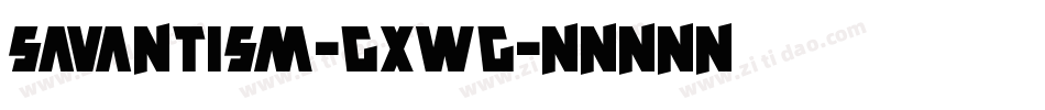 Savantism-GxWG字体转换
