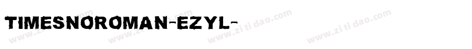 Timesnoroman-eZyl字体转换