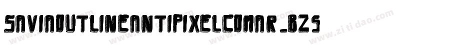 SaviaOutlineAntipixelcomar-Bz5d字体转换 SaviaOutlineAntipixelcomar-Bz5d字体转换