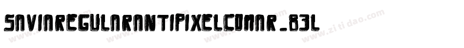 SaviaRegularAntipixelcomar-83Lg字体转换