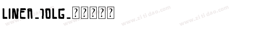 Linea-10lg字体转换