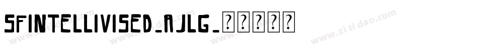 SfIntellivised-AJLg字体转换
