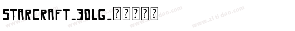 Starcraft-30LG字体转换