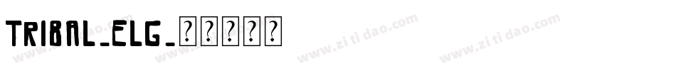 Tribal-eLg字体转换