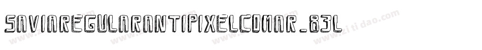 SaviaRegularAntipixelcomar-83Lg字体转换