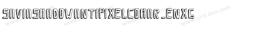 Saviashadowantipixelcomar-enx6字体转换