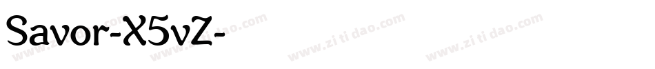 Savor-X5vZ字体转换
