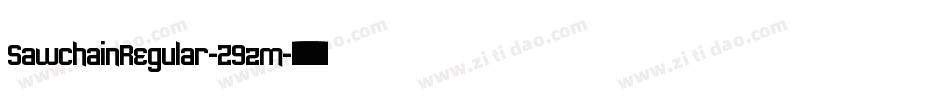 SawchainRegular-Z9zm字体转换