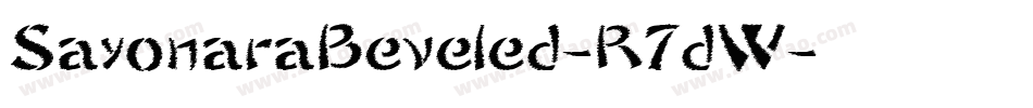 SayonaraBeveled-R7dW字体转换