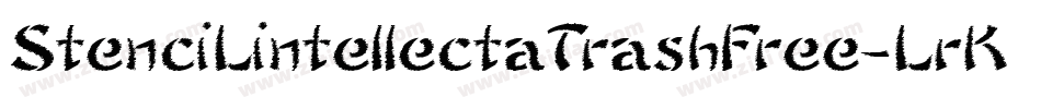 StenciLintellectaTrashFree-LrK5字体转换
