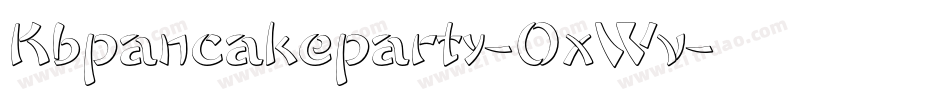 Kbpancakeparty-0xWv字体转换