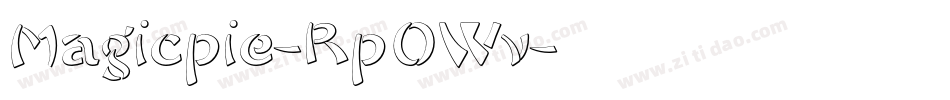 Magicpie-Rp0Wv字体转换