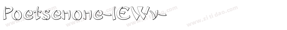 Poetsenone-1EWv字体转换