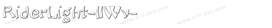 RiderLight-1lWv字体转换
