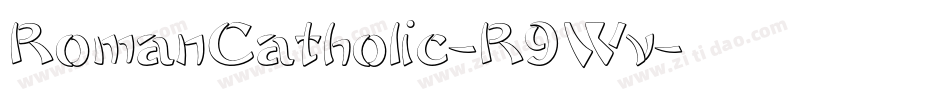 RomanCatholic-R9Wv字体转换